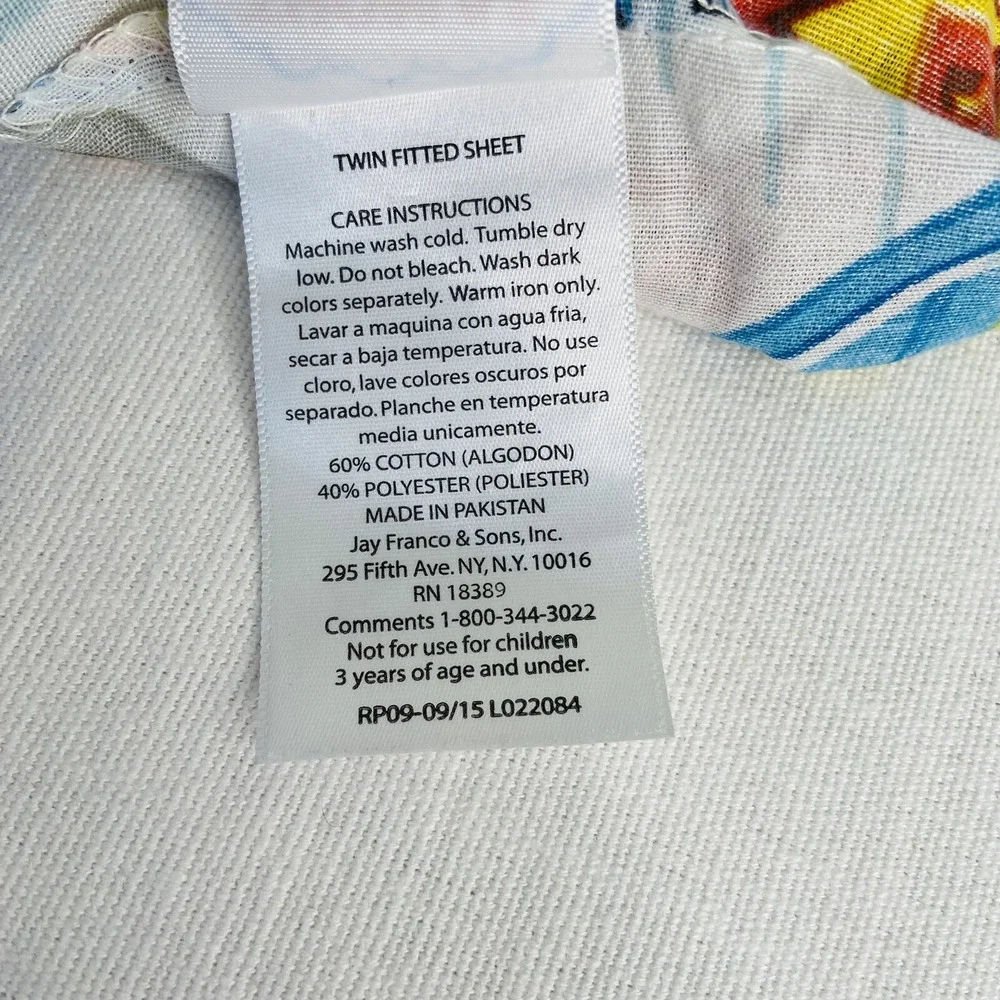 Thomas the Tank Engine Flat & Fitted Sheet Size Twin Cotton Blend